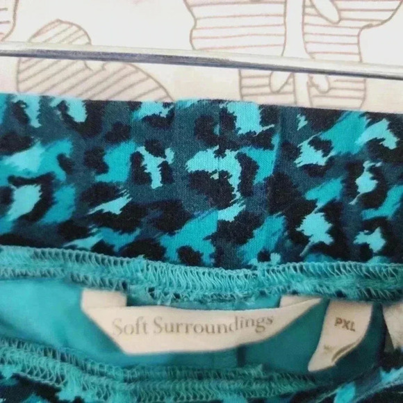 Soft Surroundings Leopard Pull on Women's Legging Size PXL 2603 - Picture 5 of 7